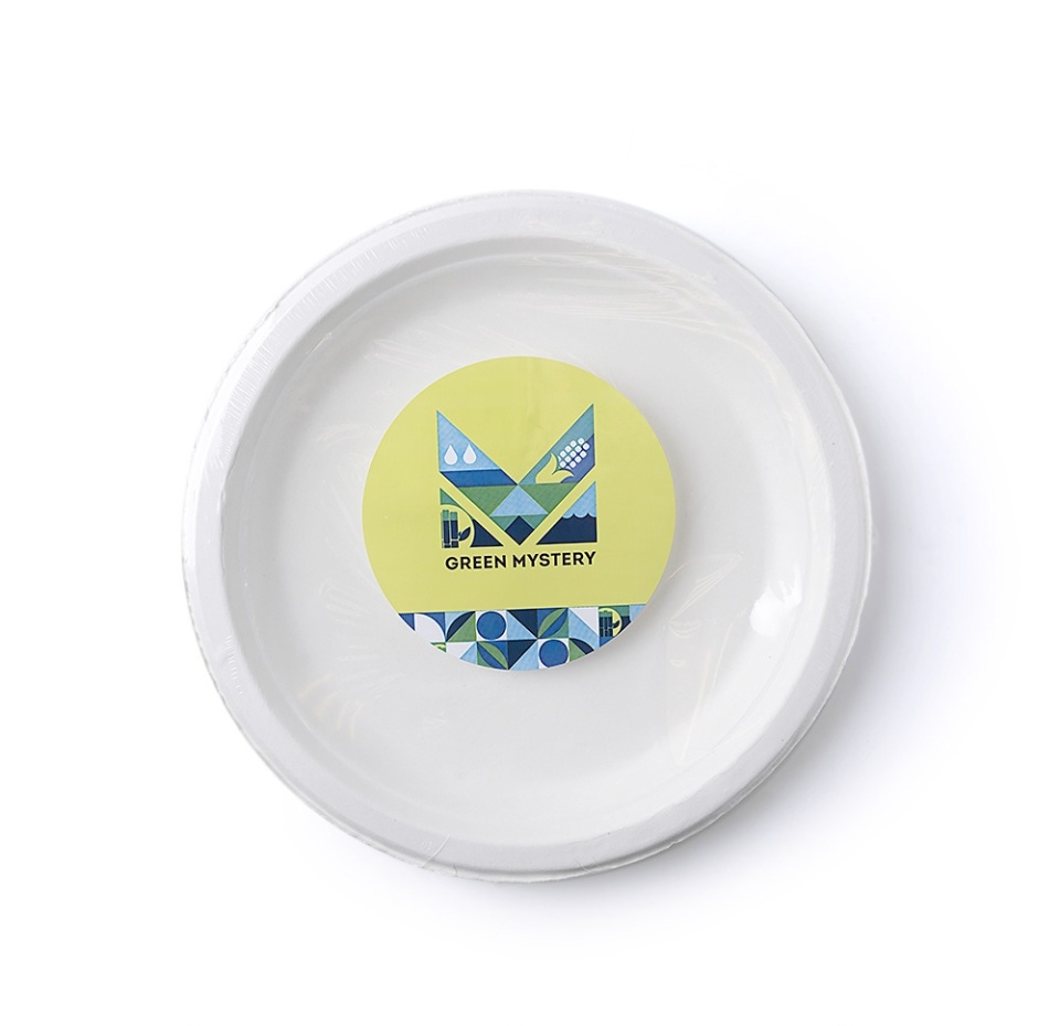 

Тарелки Green Mystery 3-х секционные из сахарного тростника d 225 мм, 6 шт