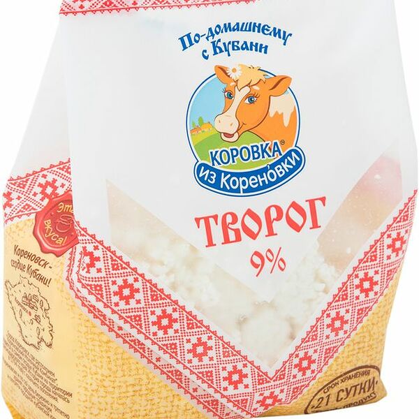 Творог Коровка из Кореновки 9%