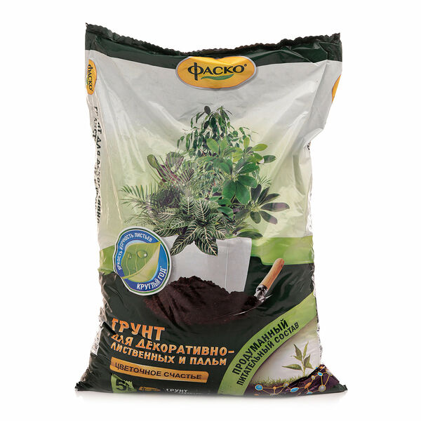 Грунт для декоративно-лиственных и пальм ТМ Фаско 