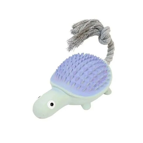 Игрушка для собак ZOO ONE Черепаха с канатом латекс 26см