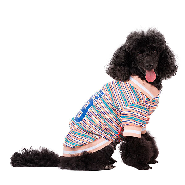 Футболка для собак Sports 89 L персиковый (унисекс)