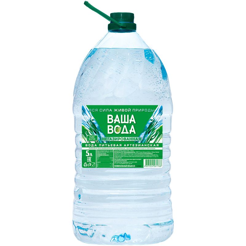 

Вода питьевая ВАША ВОДА негазированная