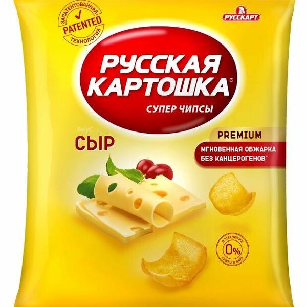 Чипсы Русская картошка со вкусом сыра