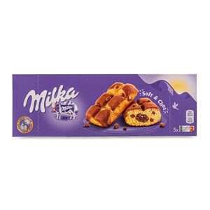 Пирожное бисквитное MILKA BISCUITS Милка с шоколадной начинкой и кусочками молочного шоколада, 175 г