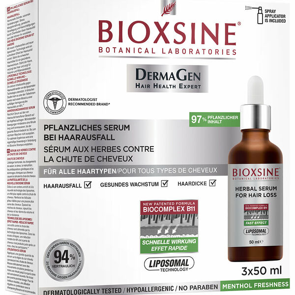 BIOXSINE Сыворотка для всех типов волос против интенсивного выпадения, 3 х 50 мл