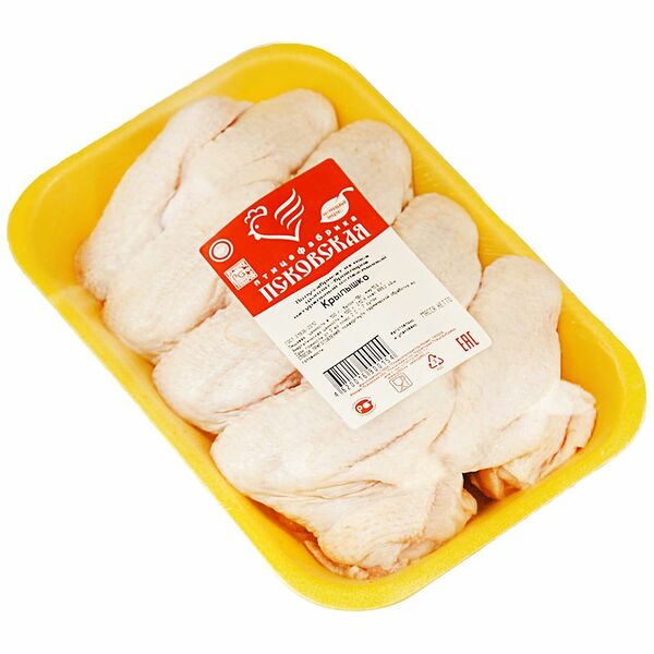 Крылышко цыплят ПСКОВСКАЯ ПТИЦЕФАБРИКА подложка вес до 1.4 кг