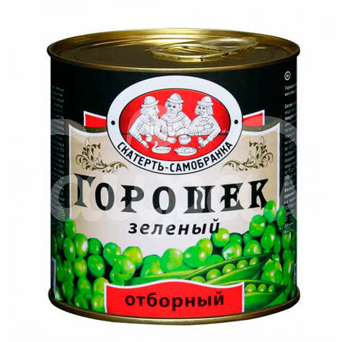 Горошек зеленый Скатерть Самобранка 425мл/400гр ГОСТ ж/б