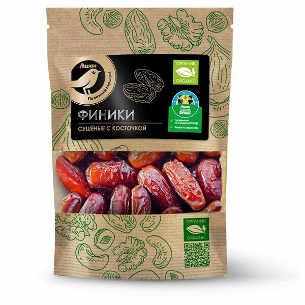 Финик АШАН Золотая птица сушеный, 150 г