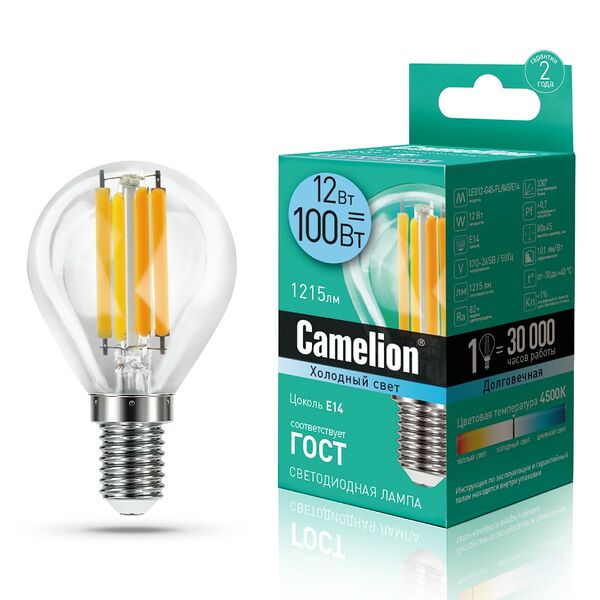 Лампа светодиодная FIL Camelion