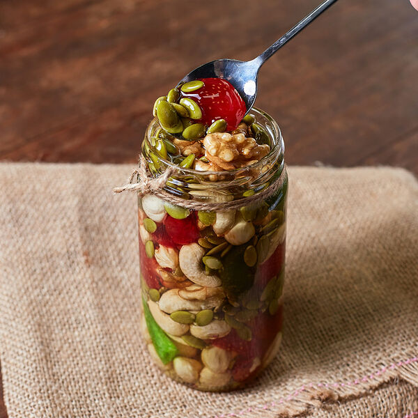 Мед смесь орехов и сухофруктов