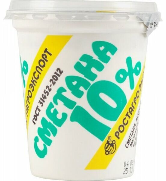 Сметана Ростагроэкспорт 10%