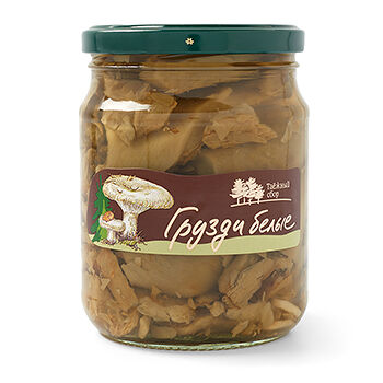 Грузди белые солёные Кедровый бор, 500г