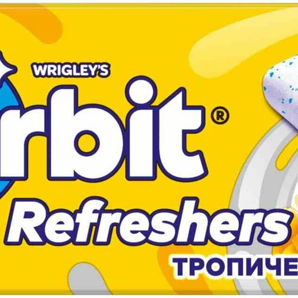 Жевательная резинка Refreshers Тропический микс ТМ Orbit 16 г