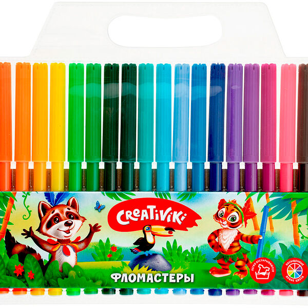 Фломастеры Creativiki 24 цвета Фарм 1.2мм