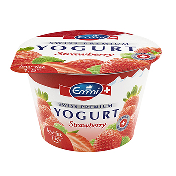 

Йогурт Emmi Swiss Premium с клубникой 1.5%