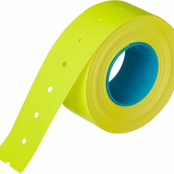 Этикет-лента 21,5х12 желт прям 1000шт/рул 10рул/уп