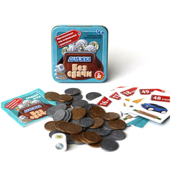 Игра настольная Денежка Без сдачи ж/кор арт03565