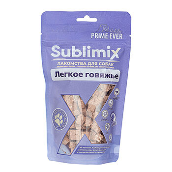 Лакомство для собак Prime Ever Sublimix Легкое говяжье 30г