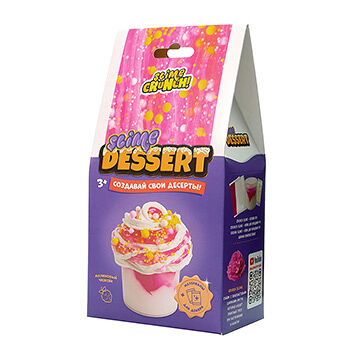 Игрушка Slime Десерт мини Малиновый чизкейк 180г, Россия