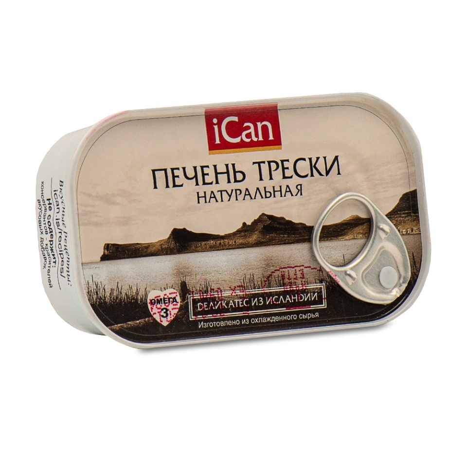 

Печень трески Ican Натуральная, 115 г