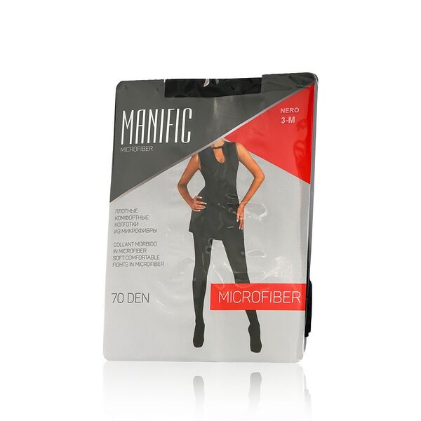 Женские колготки Manific из микрофибры 70den черные 3 размер