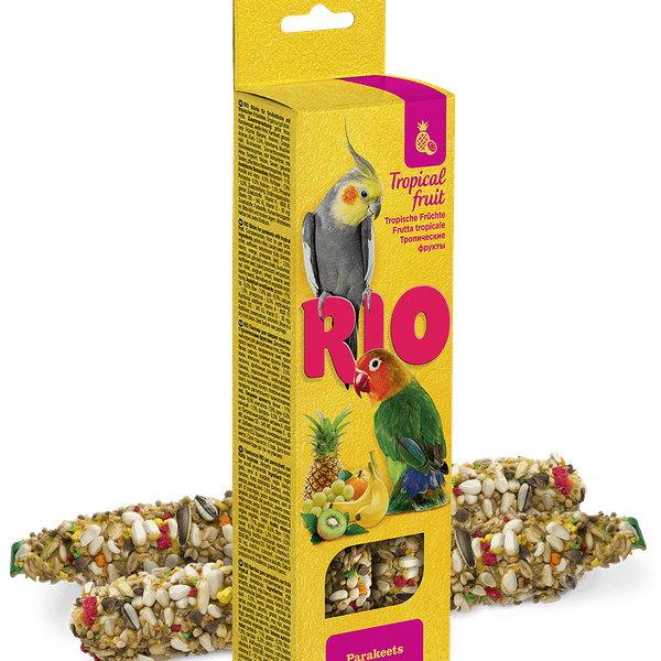 Палочки для средних попугаев RIO с тропическими фруктами, 2х75г
