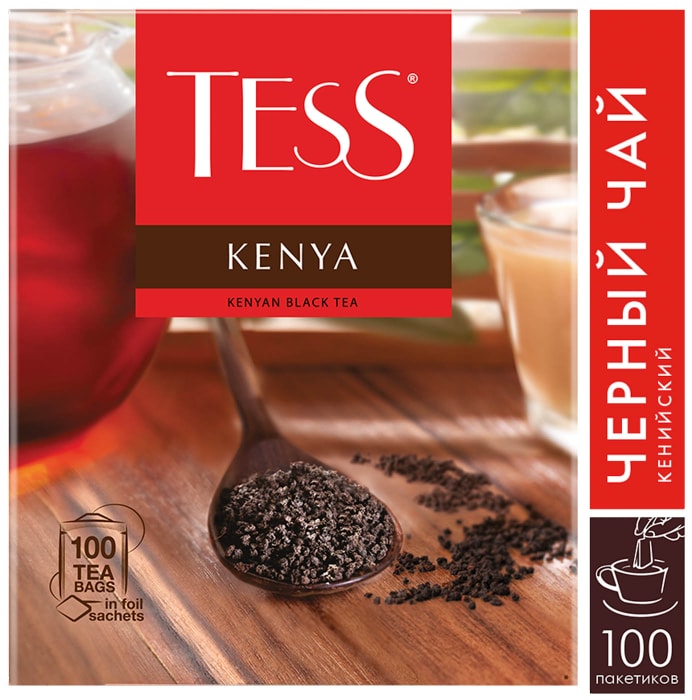 

Чай черный Tess Kenya в пакетиках 100 шт 200 г