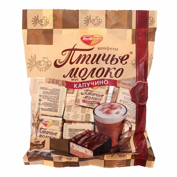 Конфеты Птичье молоко Красный Октябрь капучино 225 г