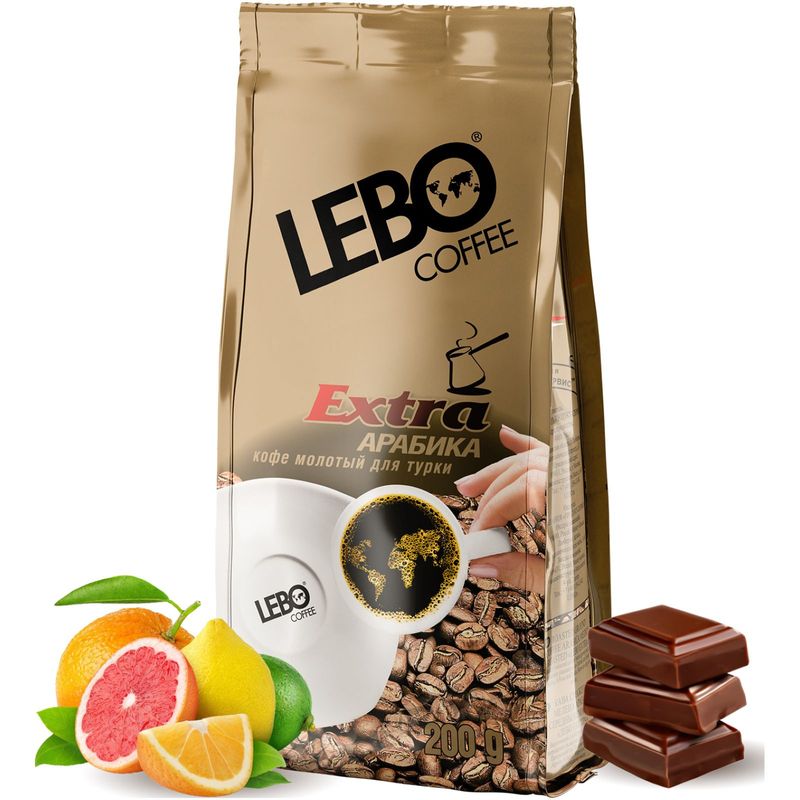 

Кофе молотый Lebo Extra арабика 200 г