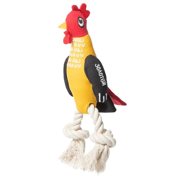 Игрушка Triol Золотой петушок мягкая желтый для собак 23 см
