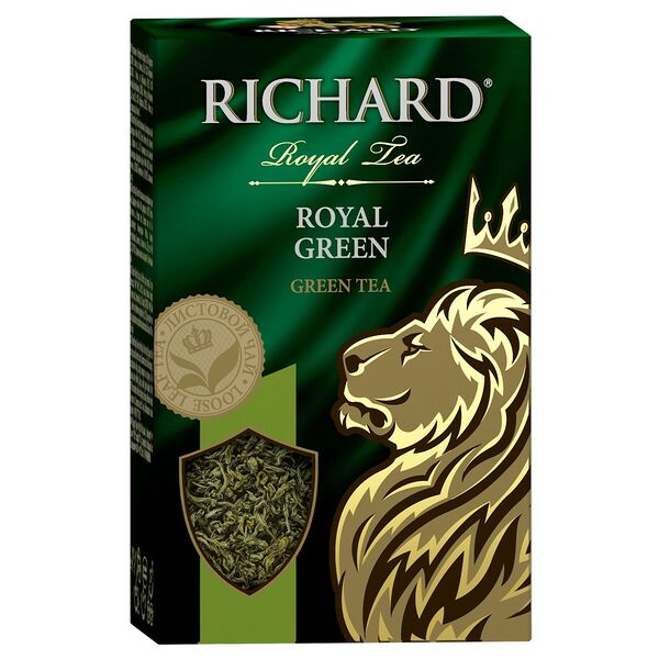 Чай зелёный Richard Royal Classic ROYAL GREEN листовой  ский высший сорт 90г