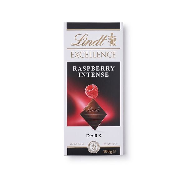 Шоколад тёмный Lindt Excellence с кусочками малины