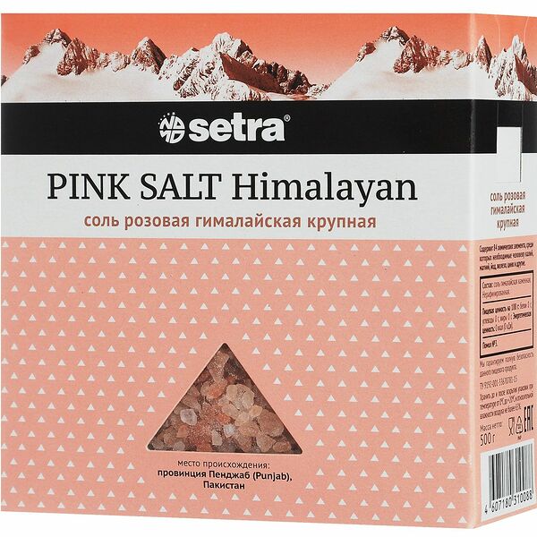 Соль Setra Гималайская Розовая крупная