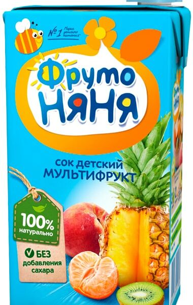 Сок ФрутоНяня Мультифрукт с 3 лет 500мл
