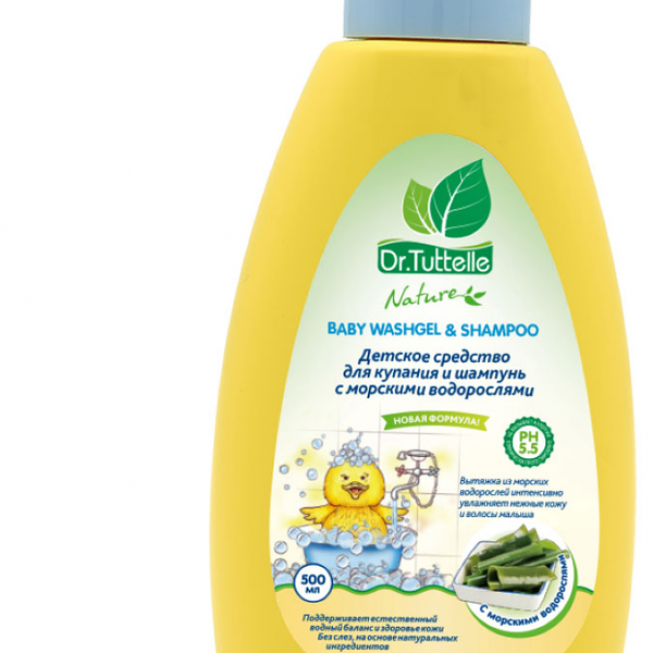 Средство для купания и шампунь Dr.Tuttelle с морскими водорослями 500 мл