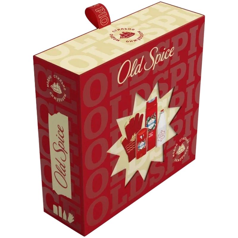 

Подарочный набор Old Spice лосьон Wolfthorn, гель для душа Wolfthorn, дезодорант Wolfthorn, перчатки