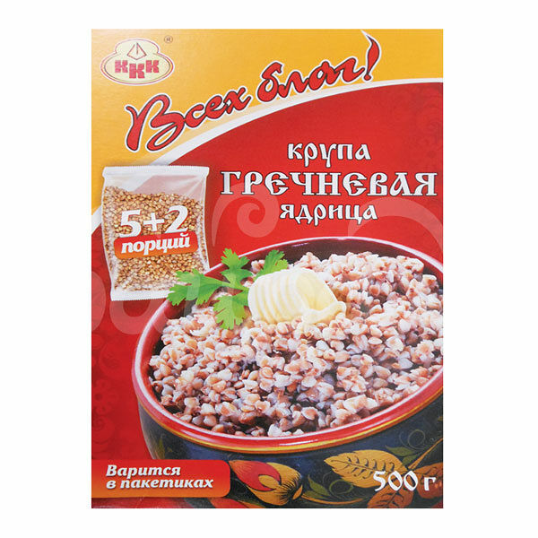 Крупа Гречневая Всех Благ 7*71.5гр Ядрица карт/уп