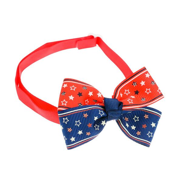 Галстук-бант красно-белый