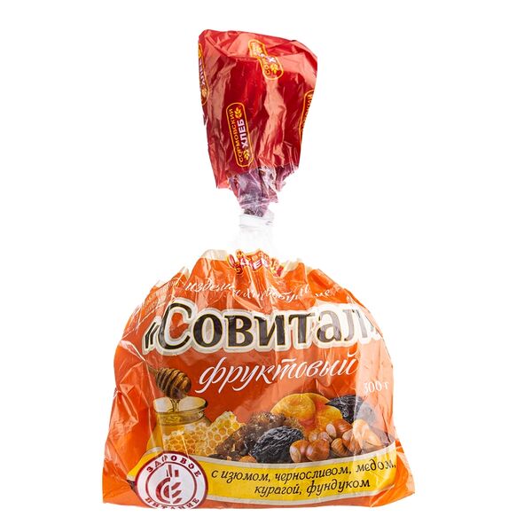 Хлеб Сормовский хлеб Совитал фруктовый в нарезке половинка