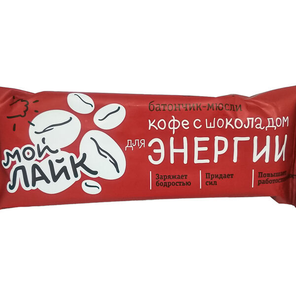 Батончик-мюсли для энергии Леовит Кофе с шоколадом