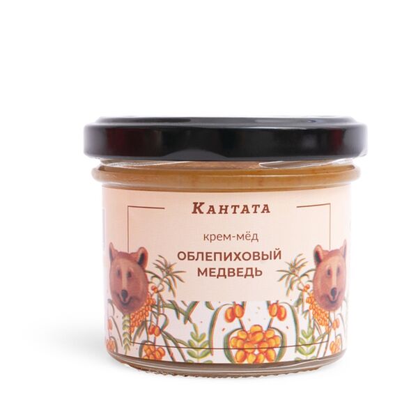 Крем-мёд Облепиховый медведь