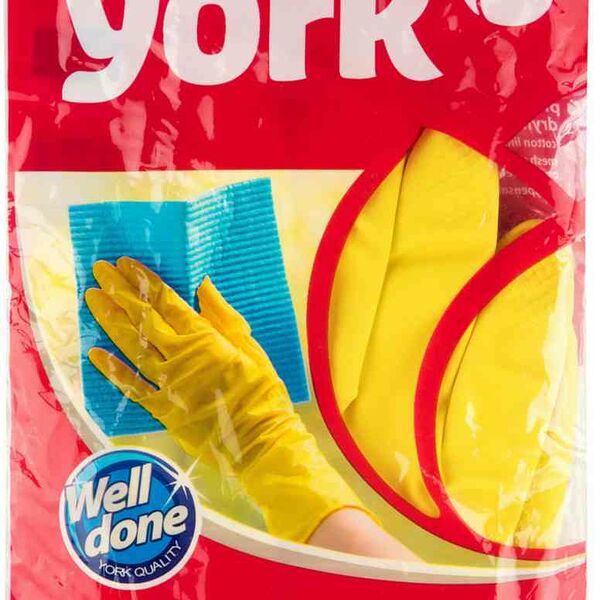 Перчатки резиновые York размер L