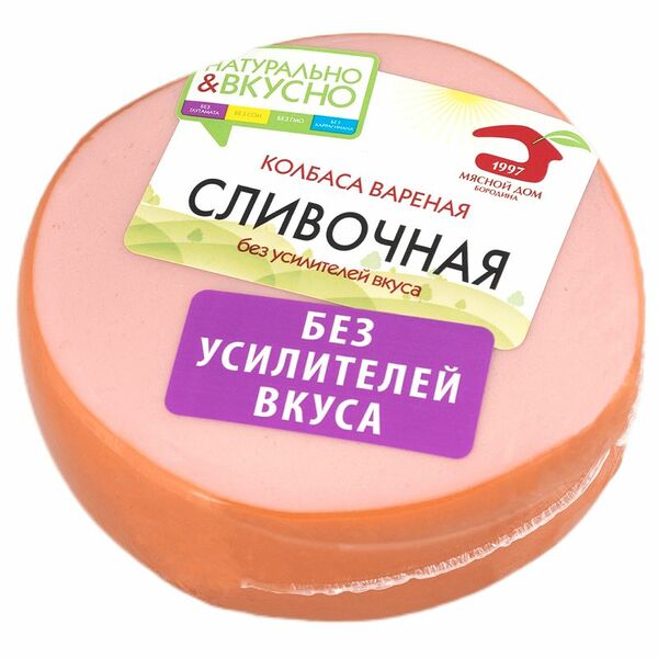 Колбаса варёная МД Бородина Сливочная категория Б, 400г