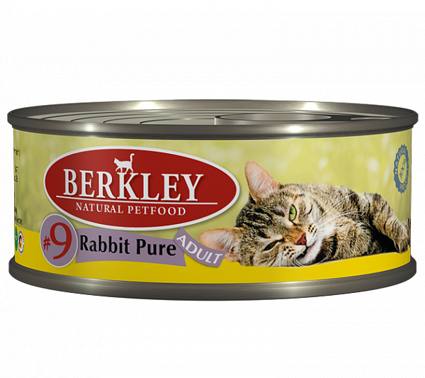 Корм для взрослых кошек Berkley мясо кролика