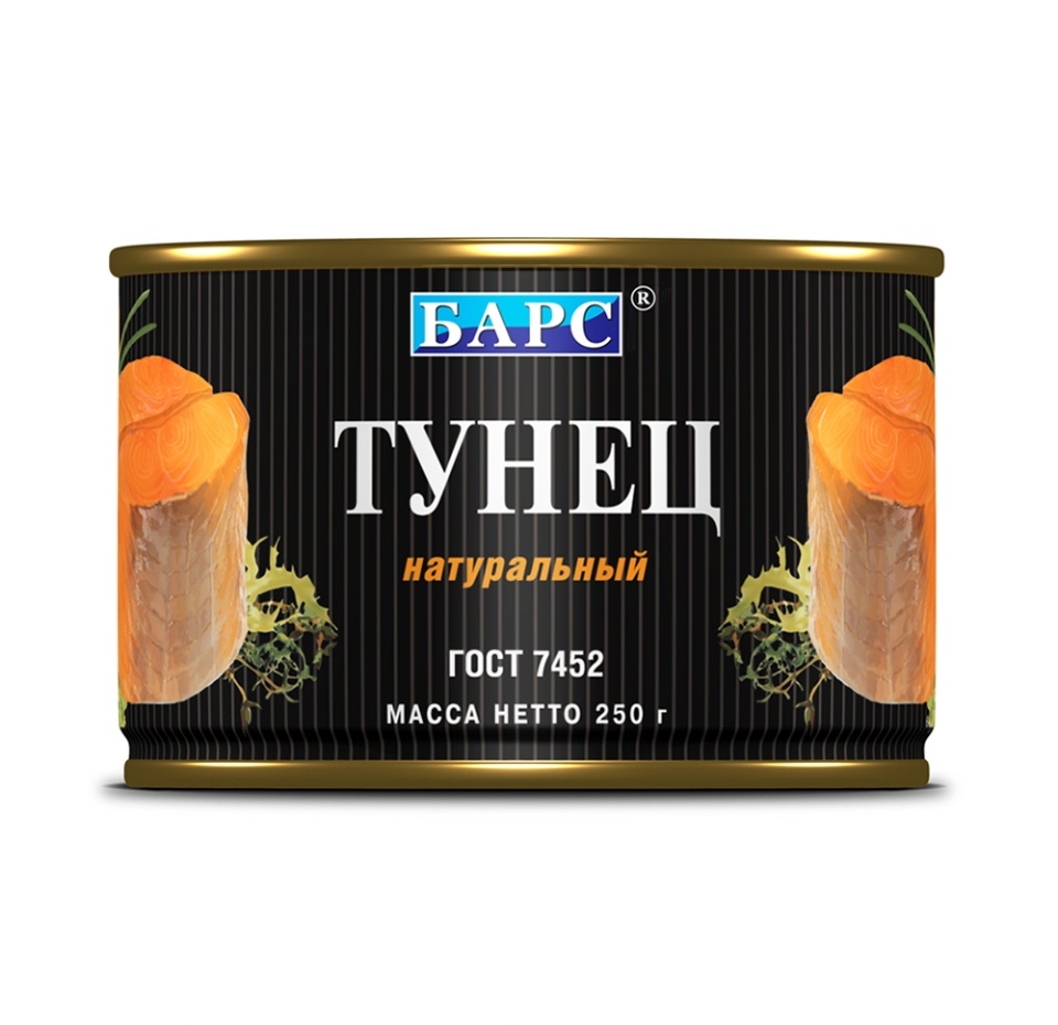 

Тунец Барс натуральный 250 г