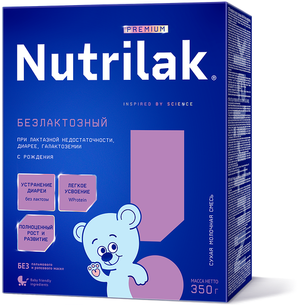 Смесь сухая молочная Nutrilak специализ б/лакт 350г ДП