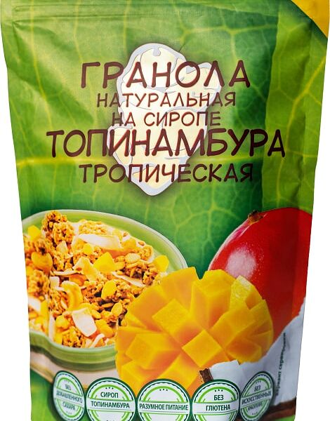 Гранола Купецкий дом Посадъ топинамбура тропическая без сахара 250г