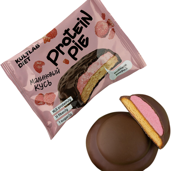 Печенье Kultlab Diet протеиновое Малиновый кусь 60 г