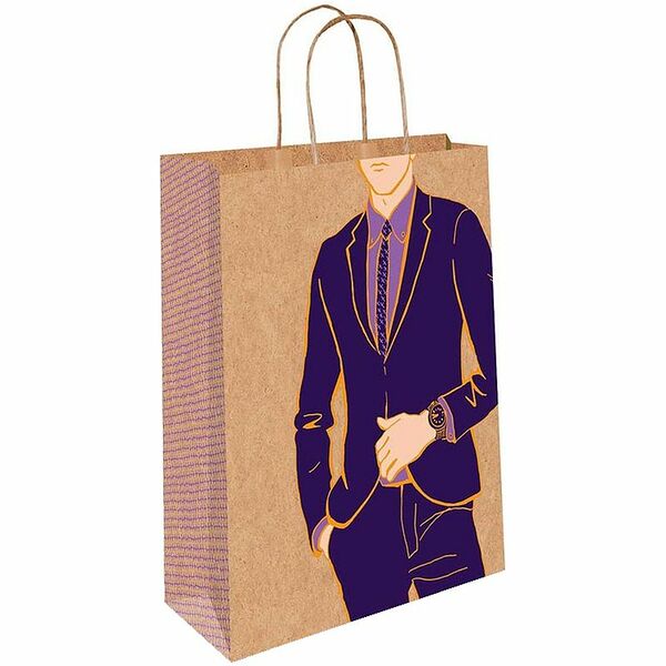 Пакет подарочный Арт и Дизайн ВС 20х24х10.2 см