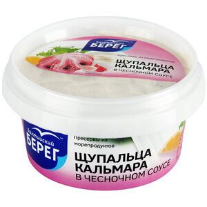 Щупальца кальмара Балтийский Берег в чесночном соусе в Магнит со скидкой –26%